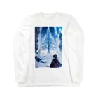 卯月なのかのMagical Winter Journey　〜雪に染められた銀世界の旅〜　No.3「常雪樹」 Long Sleeve T-Shirt