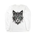 629_CAT_ARTのモノラルキャット Long Sleeve T-Shirt