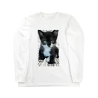 猫のひとりごとのハチワレてない末っ子くつした猫 Long Sleeve T-Shirt