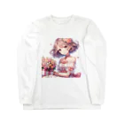 raio-nの春の花畑と少女 Long Sleeve T-Shirt