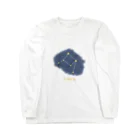 iso_Illustの光る夜空の星座・天秤座 ロングスリーブTシャツ