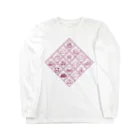 ANKO PRODUCTの和スイーツ井桁仕切 紫 Long Sleeve T-Shirt