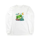 Shiba_IncのSleeping frogs(熟睡する蛙) Long Sleeve T-Shirt