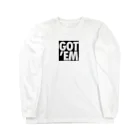 oshiri-shinのGOT' EM BLACK BOX LOGO ロングスリーブTシャツ