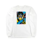 ビューティフルハードコアイラストレーション-DESIGN STOREのエレクトリックゴリラ Long Sleeve T-Shirt