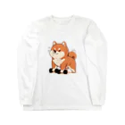 Horo-Horo Storeの筋トレ柴犬くん Long Sleeve T-Shirt