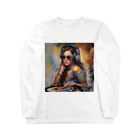 Olivi　StyleのDJ 女性イラスト Long Sleeve T-Shirt