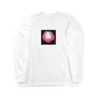 のんぽこ商店のﾒﾒﾝﾄ　ﾓﾘ（薔薇ﾁｬﾝ） ロングスリーブTシャツ