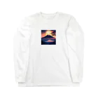zoezoeの神秘的な富士山のイラスト Long Sleeve T-Shirt
