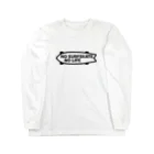 QUQU_WORKSのノーサーフスケートノーライフ サーフスケートボードデザイン ブラック Long Sleeve T-Shirt