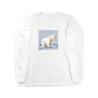 Akihakuのローポリしろくまくん Long Sleeve T-Shirt