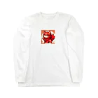 AutoArtistryのかわいいシーサーのアニメ風イラストグッズ Long Sleeve T-Shirt