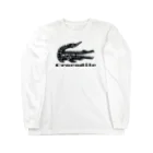 ファンシーTシャツ屋のトライバルクロコダイル Long Sleeve T-Shirt