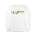 junichi-goodsのバルーン文字「HAPPY」（緑色系） Long Sleeve T-Shirt