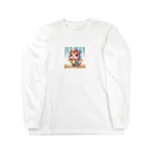 可愛らしいドラゴンのイラストグッズ店の魅力的なドラゴンのマスコットキャラクター Long Sleeve T-Shirt