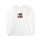 animal-loversの癒し猫 Long Sleeve T-Shirt