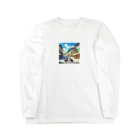 nuuartのバイクでお買い物 Long Sleeve T-Shirt