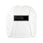 NEW.Retoroの『There is no reply. It's just a corpse.』白ロゴ Long Sleeve T-Shirt