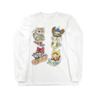 猫のきぬくんのお店のれおまるくん一家　雪山ツアー Long Sleeve T-Shirt