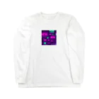 shell_hutの無数の監視カメラの映像が映し出されるテレビの画面 Long Sleeve T-Shirt