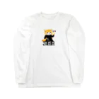 loveclonesのレッサーパンダ 0625 ZOOロゴ りんご大好き柄 Long Sleeve T-Shirt