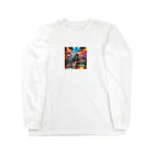 kazhiroの「ロック界の新星！かわいすぎる子猫ちゃんがミュージシャンデビュー！」 Long Sleeve T-Shirt