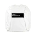 NEW.Retoroの『That's it!  Pafu Pafu Pafu Pafu』白ロゴ Long Sleeve T-Shirt