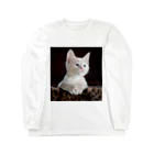 可愛い動物の猫 Long Sleeve T-Shirt