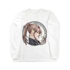 ponytail-bisyoujoのポニーテール美少女図鑑アイコン Long Sleeve T-Shirt