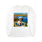 小物屋の夏色シーズー Long Sleeve T-Shirt