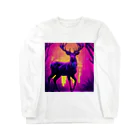 ZeroCreativeのネオンな鹿 ロングスリーブTシャツ
