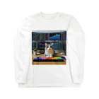 猫は癒やしの猫とデイトレード Long Sleeve T-Shirt