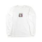 cc-akの可愛いいねこが目を輝かせています！ Long Sleeve T-Shirt