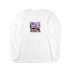 yumiceのice meets オリガミイルカ Long Sleeve T-Shirt