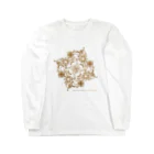 ファンシーTシャツ屋のゴールドフラワー Long Sleeve T-Shirt