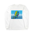 Drecome_Designの【レインボーカラー】おねんね海獺(ラッコ)親子 Long Sleeve T-Shirt