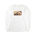 からふるマーケットのおやすみモコリン Long Sleeve T-Shirt