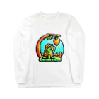 Bumps Design Collectionのパパイヤとかめたろう Long Sleeve T-Shirt