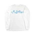 kazeou（風王）のレトロ風花(ドット)B透過 Long Sleeve T-Shirt