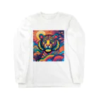 colorful-Nのカラフルなトラ ロングスリーブTシャツ