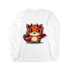 zuuu-の♪悪魔でかわいい猫の子♪ ロングスリーブTシャツ