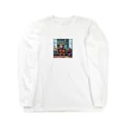 クロスクリエイティブの本を読んでいるトラ Long Sleeve T-Shirt