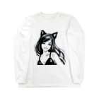 レイカランクの猫ガール Long Sleeve T-Shirt