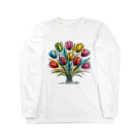 gentle_timeの春の訪れを華やかに彩るチューリップ Long Sleeve T-Shirt