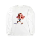 music_japanの一緒に冒険する明るく可愛い少女！ Long Sleeve T-Shirt