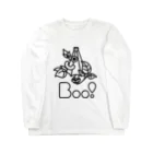 Boo!のBoo!(からかさおばけ) ロングスリーブTシャツ