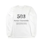 cactus_secのステータス503 Long Sleeve T-Shirt