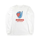 SAKA1AのSAKA1A STATION fishing LOGO Long Sleeve T-Shirt