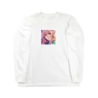 Kyon_IllustItemShopのアーティストのアンニュイ美人 Long Sleeve T-Shirt