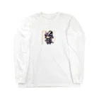 戦国時代マニアのデフォルメ島津義弘君 Long Sleeve T-Shirt